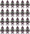 LITTLE TREES Car Air Freshener | Blackberry Clove Hanging Paper Tree for Home or Car | Pack of 24