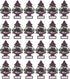 LITTLE TREES Car Air Freshener | Blackberry Clove Hanging Paper Tree for Home or Car | Pack of 24