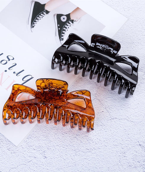 Thick Hair Super Large Clips, Crystal Plastic Claw Clamps Hairgrips Accessories for Women, 2 Pack