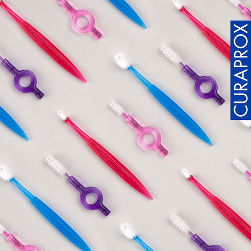 Curaprox CPS 408 Perio Plus with 5 CPS 408 + UHS 451 Deep Violet Holder
