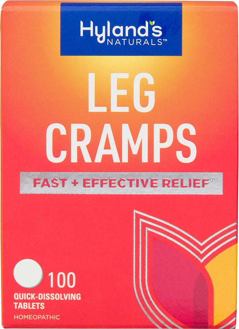 Hyland's Naturals Leg Cramp Tablets, Natural Relief of Calf, Leg & Foot Cramp, Quick Dissolving Tablets, 100 Count