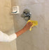 idée No Mildew, Non-Scratch Disposable Scouring Sheets (60 Sheets/Roll) for Dish-Washing, Cleaning, PW01Y, Yellow