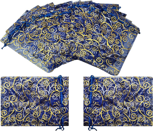 Ankirol 100pcs Sheer Organza Favor Bags 5x7'' for Wedding Gift Samples Display