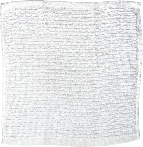 10 Pack, 100% Cotton Bar Mop Kitchen Cleaning Dish Cloth, Super Absorbent, Multi-Purpose (12x12 inch)