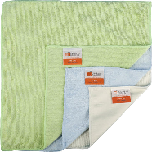 Microfiber Specialty Cleaning Cloth, Set of 3, 6-1/2 by 9-1/4 Inches