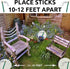 Mosquito Repellent Sticks, EXTRA-THICK, Outdoor Use, Each Stick Burns for Hours, Three Pack Contains 15