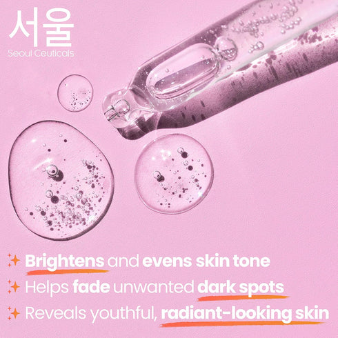 SeoulCeuticals Kojic Acid Serum, Dark Spot Remover with Glycolic Acid & Salicylic Acid - K Beauty 1oz