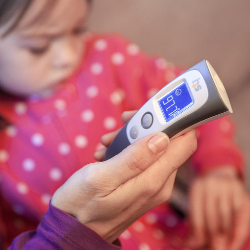 HealthSmart Digital Temporal Thermometer - No Contact Infrared Technology for Babies, Children or Adults