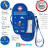 PracMedic Bags Epipen Case, Insulated Medical Case for Kids, Holds Epi Pen, Inhaler, Blue