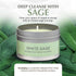 Sage & Palo Soy Wax Smudge Candles for Home Energy Cleansing, Aromatherapy, Meditation & Manifestation Gifts