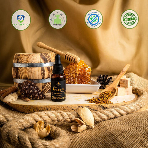 Natural Bee Propolis Extract, 30 mL | Advanced Liquid Tincture Immune System Booster, Seasonal Defense, Pure High