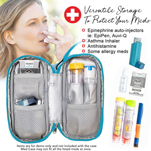 PracMedic Bags Epipen Carry Case Insulated Epi Pens Carrying Case for Epipens, Auvi-Q, Inhaler, Allergy Medication