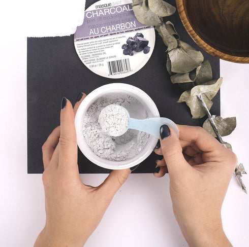 Masque Bar Charcoal Peel-Off Modeling Mask - For Acne, Blemishes, Oily Skin, & Blackheads, Facial Pore Refiner - Made in Korea