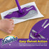 Fabuloso Dry and Wet Sweeper with 12 Dry Cleaning Pads, 2-in-1 Sweeping and Light Mopping, Lightweight, Purple