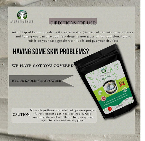 Kaolin Clay Powder 200 Gm - Gentle Exfoliator for Skin Treatment