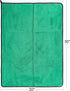 PacRight 20 30 800gsm Premium Microfiber Drying Towel, Green | Large x Plush Cleaning Cloth for Car Washing, Detailing