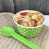 12 Ounce Disposable Paper Treat Cups, Ice Cream Bowls, Plastic Spoons, Paper Straws - Ice Cream Sundae Kit for 24,