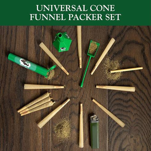 Herb'n Ninja 1, Packing Herbn Ninja Cone Loader for King Size, and Large Cones | Easy Pre Roll Tool with Funnel