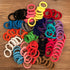 XIMA 60pcs Nylon Elastic Hair Ties Bands, No Crease Large Cotton Stretch Ouchless Ponytail Holders (Tan)