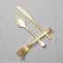 N9R 160pcs Gold Plastic Silverware, Gold Utensils Set, 80 Gold Forks, 40 Spoons, 40 Knives Disposable Cutlery for