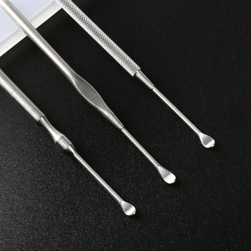 Geengle 3 Pcs Ear Pick Earwax Removal Kit, Ear Wax Remover Tool Set with Cleaning Brush and Storage Box