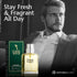 PB ParfumsBelcam Classic Match Green Eau De Toilette Spray for Men, Fresh Chypre Cologne, 2.5 Fl Oz