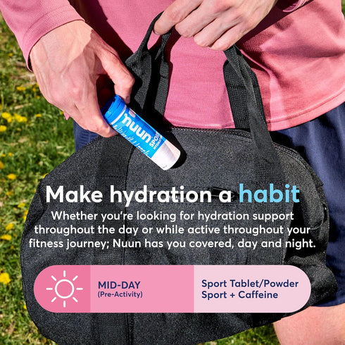 Nuun Sport Electrolyte Tablets - Gluten Free & Vegan, Mixed Flavors, 4 Pack (40 Servings Total)