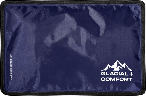 Gel Ice Pack for Injuries Reusable, (12" x 8") Cold Pads for Back Pain, Muscle Strains, Postpartum Recovery
