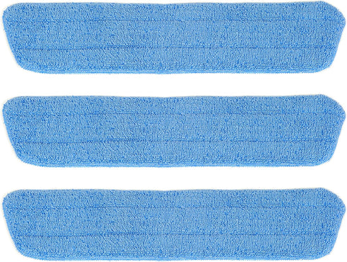Household Swivel Mop Microfiber Damp Scrub Wet Pad, 3 Pack