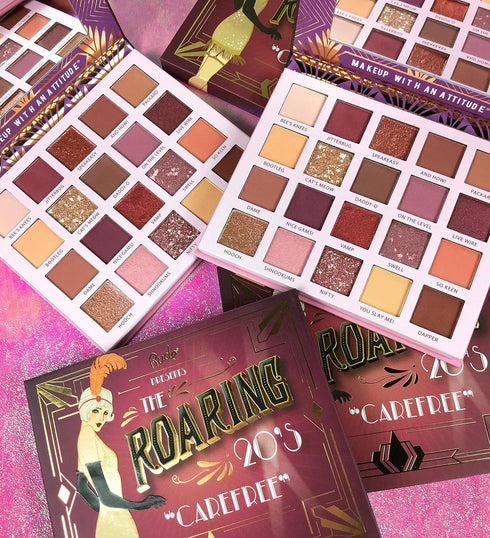 Rude Cosmetics The Roaring 20s Eyeshadow Palette, Carefree Eye Shadow for Women, 0.85 oz