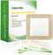 kastormed Silicone Adhesive Foam Dressing, 10 Pack 4''x4'' High Absorbency Bandage for Wound Care