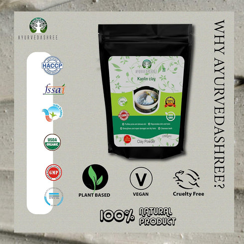 Kaolin Clay Powder 200 Gm - Gentle Exfoliator for Skin Treatment