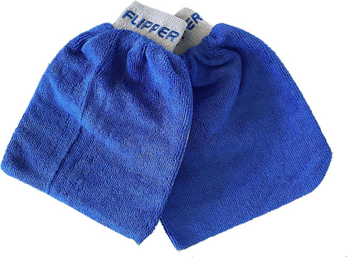 Flipper FLIP-MITT 2 in 1 Dual-Sided Terry Cloth and Microfiber Cleaning Mitt - 2 Pack