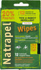 Natrapel Insect Repellent Wipes – 12 Hour Bug Repellent, Travel Wipes for Mosquitoes, Ticks & More