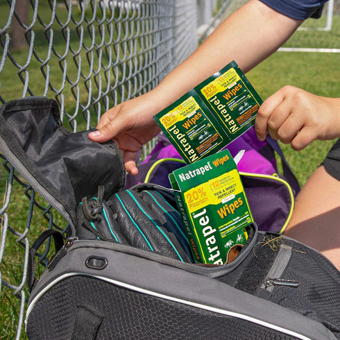 Natrapel Insect Repellent Wipes – 12 Hour Bug Repellent, Travel Wipes for Mosquitoes, Ticks & More