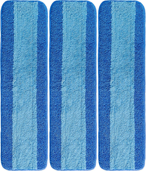 VanDuck Microfiber Mop Pads for Hardwood Floor Compatible with Bona Mop (3 Pack) - 18 Inch