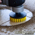 Cleaning Supplies - Threaded 5-inch Commercial Scrub Brush for Electric, Pneumatic Polishers