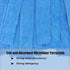 Mop with One Handle and Two Blue Microfiber Cloth Mop Heads (1 Handle & 2 Mop Heads)