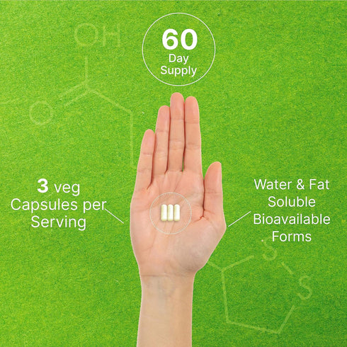 Alpha Lipoic Acid 1,000mg, 180 Veggie Capsules for Max Bioavailability, Antioxidant Supplement for Energy Support