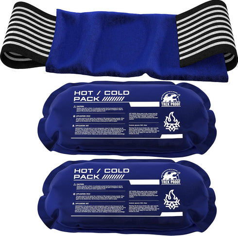 Ice Pack Set (3-Piece) – Reusable Hot and Cold Gel Wrap for Injury Recovery, Alleviate Joint Pain