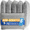 Kitchen Scrubbing Sponges - Heavy Duty Non-Scratch Multi-Surface Cleaner Sponges (6 Pack) for Fast Dish Cleaning