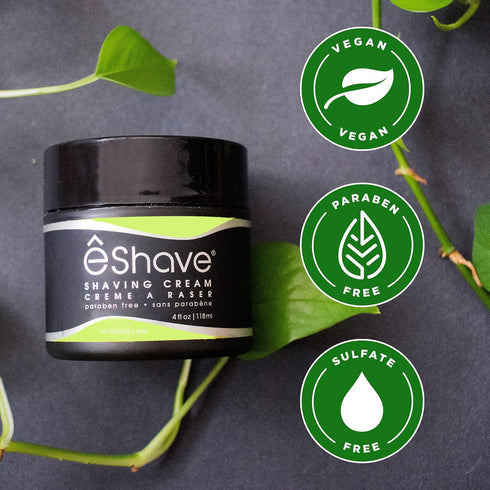 Shaving Cream for Men, Verbena Lime, Prevents Shaving Irritation, Rich Lather for Smoothest Shave