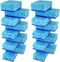 Blue Multi Use Scrub Sponge, 18 Pack, Heavy Duty Non Scratch Fiber, Made in Europe, Odorless
