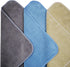 POLYTE Microfiber Cleaning Towel, 16x24, 6 Pack, Professional, Blue, Camel, Gray
