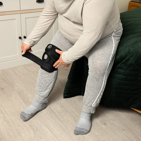 KARM Plus Size Knee Brace for Women & Men, Adjustable Copper Support Brace for Meniscus Tear, Arthritis Pain