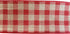Red Gingham Wired Ribbon 2 1/2" x 10 Yards, Rustic Wedding Decoration, Gift Basket, Fall Decor