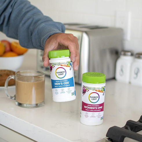 Rainbow Light Multivitamin for Men - Vitamin C, D & Zinc, Probiotics, Men's One Multivitamin Provides High Potency