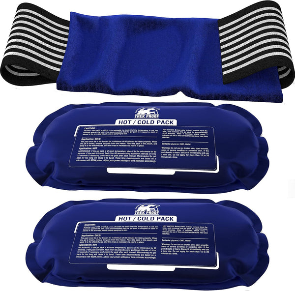 Ice Pack (3-Piece Set) – Reusable Hot and Cold Therapy Gel Wrap for Injury Recovery, Alleviate Joint and Muscle Pain -