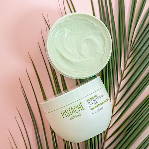 Pistaché Skincare Pistachio Oil Whipped Body Butter Cream - 8.0 oz Moisturizer for Dry Skin