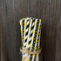 Outside the Box Papers Bee Theme Paper Straws, 7.75 Inches, 100 Pack - Black, Yellow, White Striped and Polka Dot